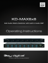 Key Digital KD-MAX8x8 Operating instructions