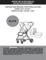 Chipolino Baby stroller Elite 3 in 1 Operating instructions