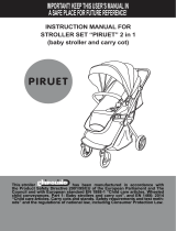 Chipolino Baby stroller Piruet 3 in 1 Operating instructions