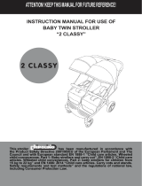 Chipolino Baby stroller for two kids 2 Classy Operating instructions
