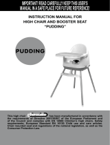Chipolino High chair 3 in 1 Pudding Operating instructions