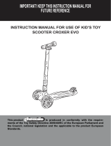 Chipolino Kid's toy scooter Croxer Evo Operating instructions