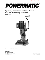 Powermatic PM701 Mortiser, 3/4HP 1PH 115/230V User manual