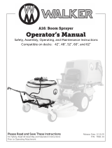 Walker A16 Boom Sprayer User manual