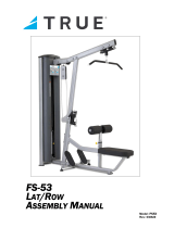 True Fitness FS-53 User manual