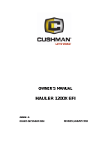 Cushman Model Year 2018-2020 Hauler 1200x Gas User manual