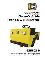 Cushman Model Year 2018-2020 Titan HD/LD Electric User manual