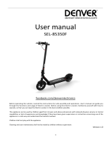 Denver SEL-85350F Lime Electric Scooter User manual
