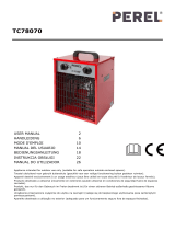 Perel TC78070 Electric Fan Heater User manual