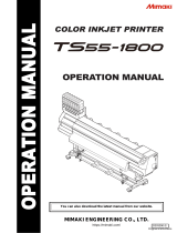 MIMAKI TS55-1800 Operating instructions
