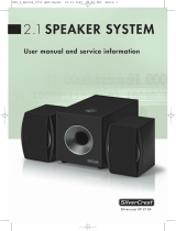 Silvercrest 2.1 Speaker System User Manual And Service Information