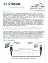 DVIGear DisplayPort / mDP 1.4 Active Optical Cables DVI-27xxx-AOC Series Quick start guide