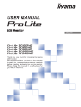 iiyama ProLite TF1215MC-B1 User manual