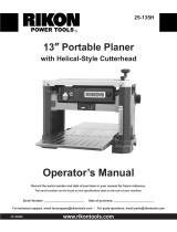 Rikon Power Tools 25-135H Operating instructions