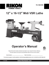 Rikon Power Tools 70-150VSR User manual