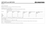 Crestron AMP-8075-AMP-8150 Important information