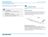 Crestron CEN-SWPOE-16 Quick Start