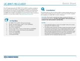 Crestron UC-BRKT-150-Z-ASSY Quick Start