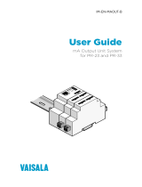Vaisala mA Output Unit System User manual