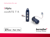 Bernafon Alpha miniRITE T R Operating instructions
