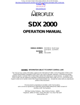 Aeroflex SDX 2000 Operating instructions