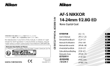 Nikon AF-S NIKKOR 14-24mm f/2.8G ED User manual