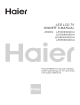 Haier LE50K6500DUA Owner's manual