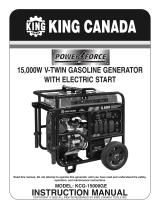 King Canada KCG-15000GE User manual