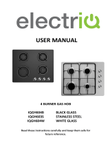 ElectrIQ 4 Burner Gas Hob User manual