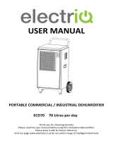 ElectrIQ ECD30 Portable Commercial Industrial Dehumidifier User manual