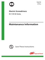 Ingersoll-Rand ES 115V AC Series Maintenance Information
