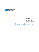 DURKOPP ADLER 806N Operating Instructions Manual