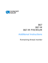 Duerkopp Adler 867-M PREMIUM User manual