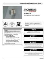 Montigo PVHEX47-200 Wall Power Vent Operating instructions