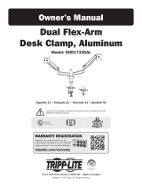 Tripp Lite Dual Flex-Arm Desk Clamp, Aluminum Owner's manual