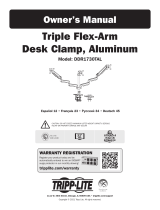 Tripp Lite Owner's Manual - Triple Flex-ArmDesk Clamp, Aluminum - DDR1730TAL Owner's manual