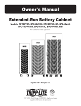 Tripp Lite Owner's Manual Extended-Run Battery Cabinet -BP240V09, BP240V09K, BP240V09-NIB, BP240V40, BP240V40-NIB, BP240V40L, BP240V40L-NIB Owner's manual
