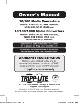 Tripp Lite 10/100 & 10/100/1000 Media Converters Owner's manual