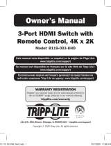 Tripp Lite B119-003-UHD Owner's manual