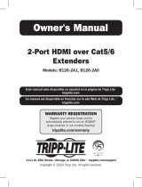 Tripp Lite HDMI Over Cat5 1x2 Extenders Owner's manual