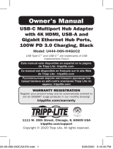 Tripp Lite TRIPP-LITE USB-C Multiport Hub Adapter Owner's manual
