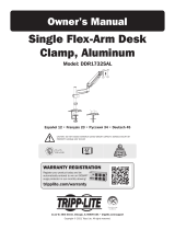 Tripp Lite Single Flex-Arm Desk Clamp, Aluminum Owner's manual