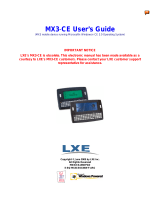LXE MX3-CE User manual