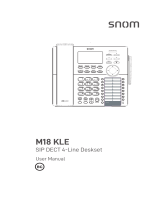 Snom M18 KLE User manual