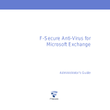 F-SECURE ANTI-VIRUS FOR MICROSOFT EXCHANGE 9.00 Administrator's Manual
