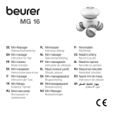 Beurer MG 16 Owner's manual