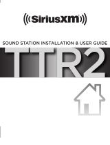Sirius Satellite Radio SiriusXM Sound Station User guide