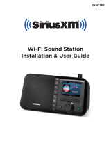 Sirius Satellite Radio SiriusXM Wi-Fi Sound Station User guide