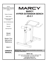 Marcy JD-3 Owner's manual