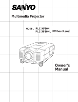 Sanyo PLC-XF10NL User manual